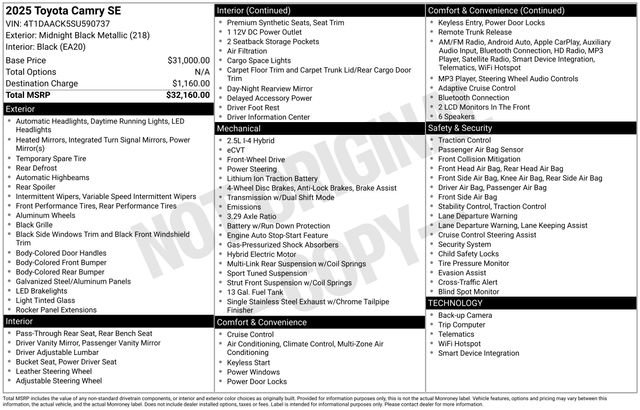Used 2025 Toyota Camry SE image 27