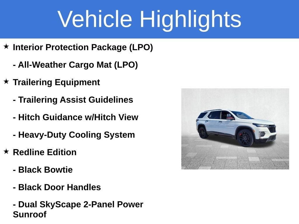 Certified 2023 Chevrolet Traverse Premier w/ Redline Edition image 6