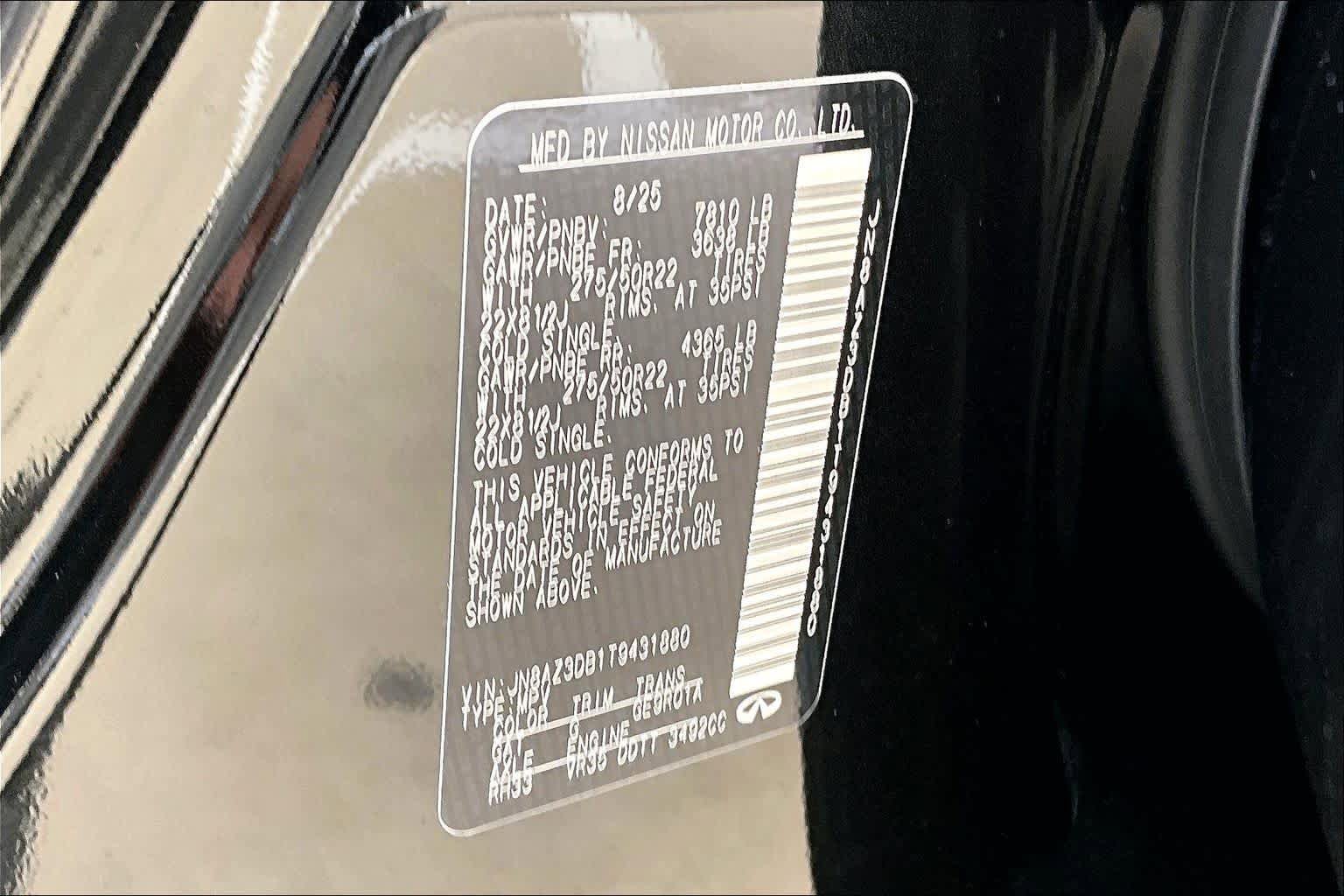 Used 2026 INFINITI QX80 4WD w/ Sport Exterior Package image 33