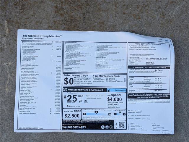 New 2026 BMW X5 xDrive40i image 18