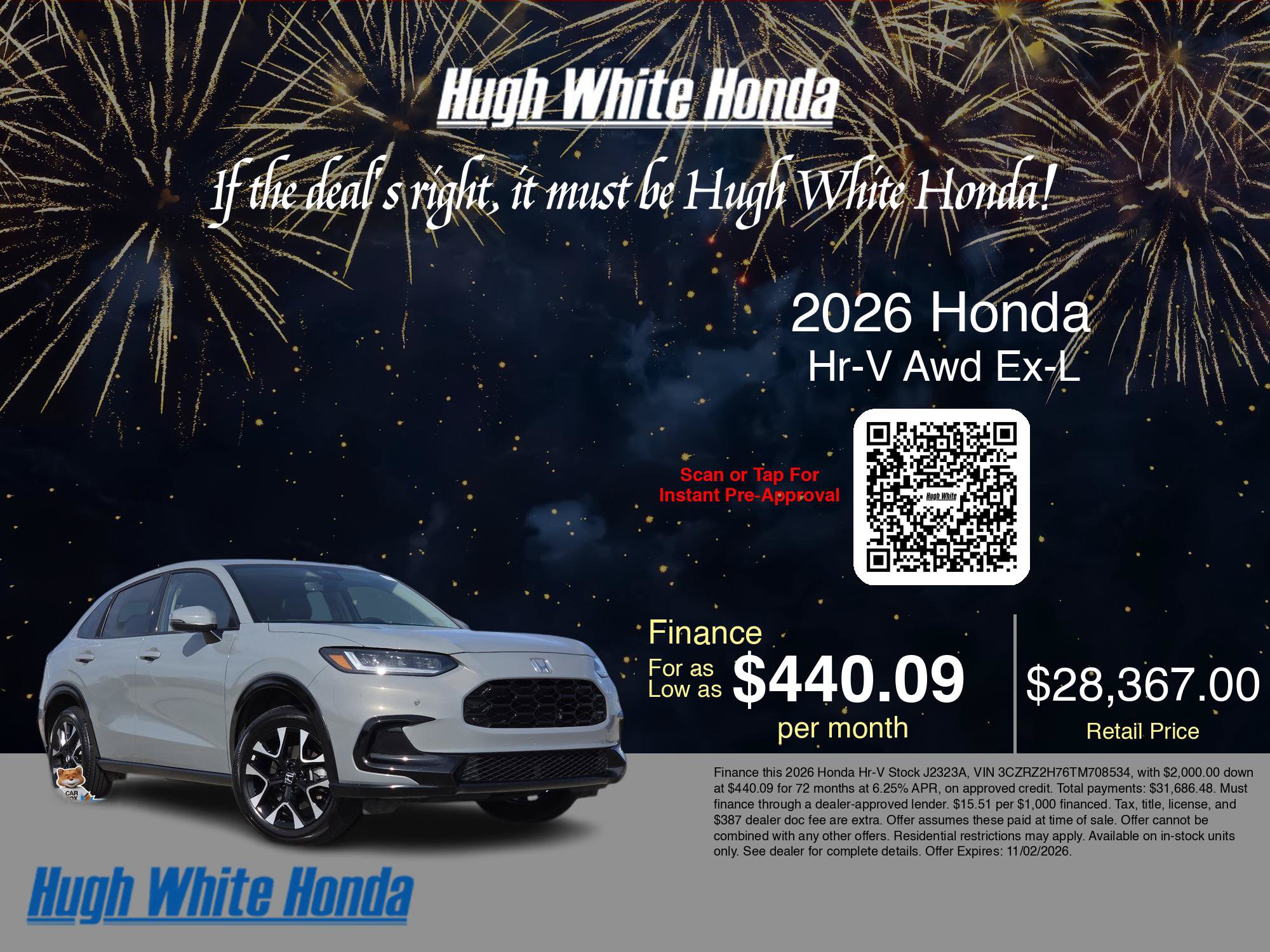 Used 2026 Honda HR-V EX-L image 5