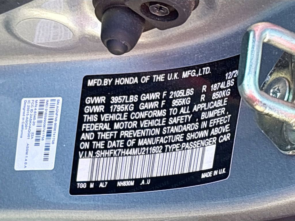 Used 2021 Honda Civic Sport image 29