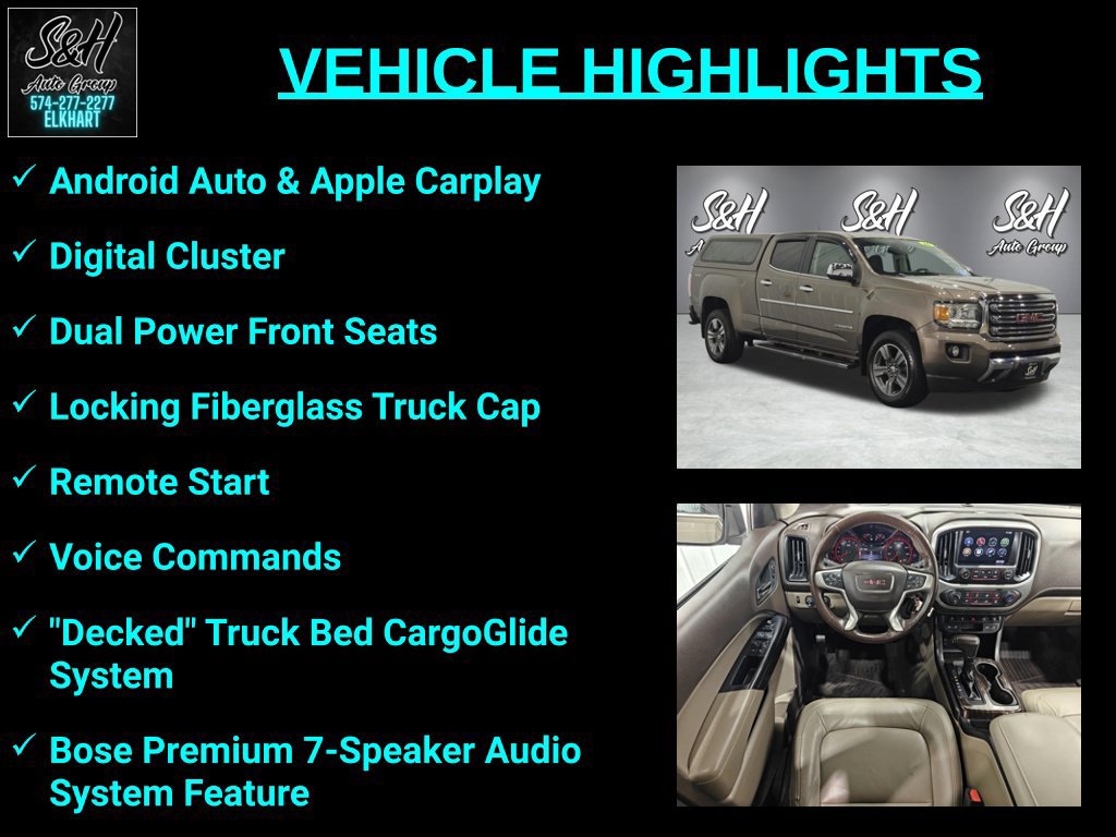 Used 2016 GMC Canyon SLT w/ Driver Alert Package AWD/4WD image 3