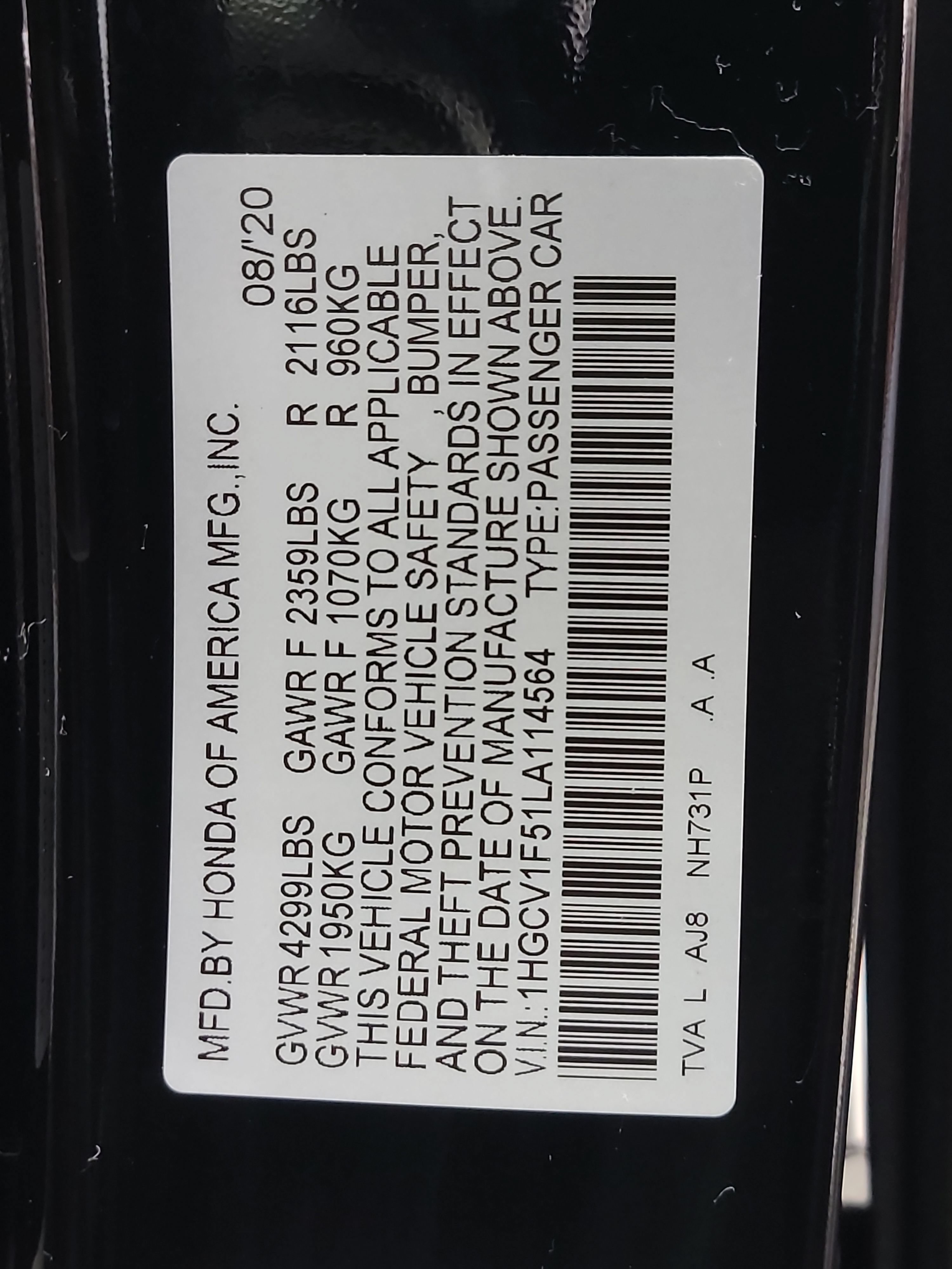 Used 2020 Honda Accord EX-L image 33