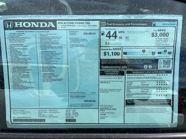 New 2026 Honda Accord Touring image 9