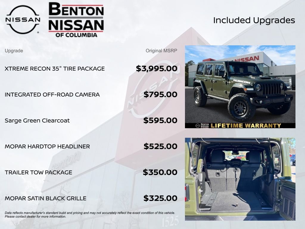 Used 2023 Jeep Wrangler Unlimited Rubicon 392 w/ Xtreme Recon 35" Tire Package image 6