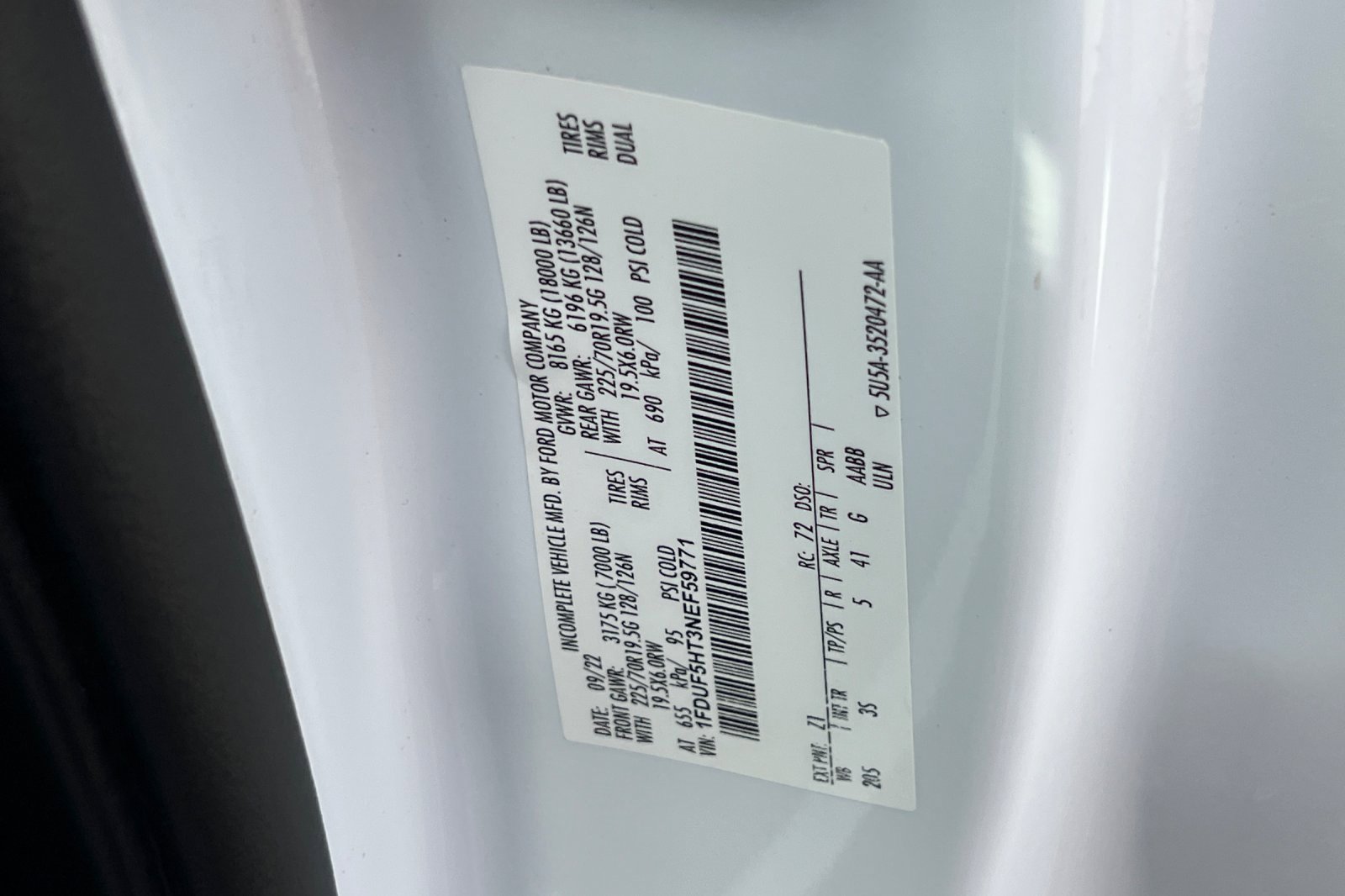 Certified 2022 Ford F550 4x4 Regular Cab Super Duty image 26