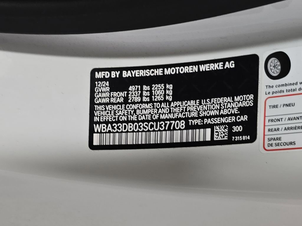 Used 2025 BMW 430i Convertible w/ M Sport Package RWD image 32