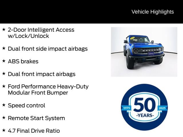 Certified 2022 Ford Bronco Black Diamond w/ Sasquatch Package image 26