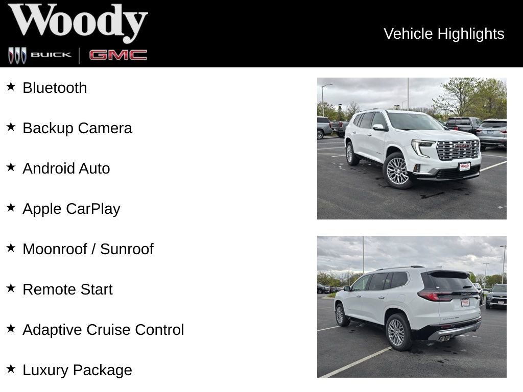 New 2026 GMC Acadia Denali w/ Super Cruise Package AWD/4WD image 3