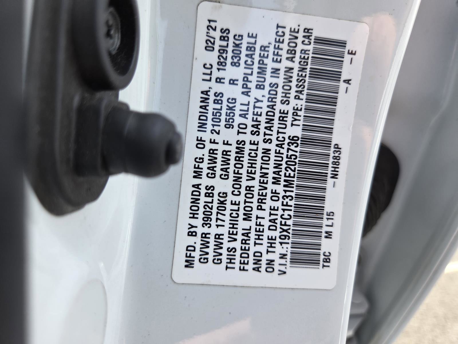 Used 2021 Honda Civic EX image 30