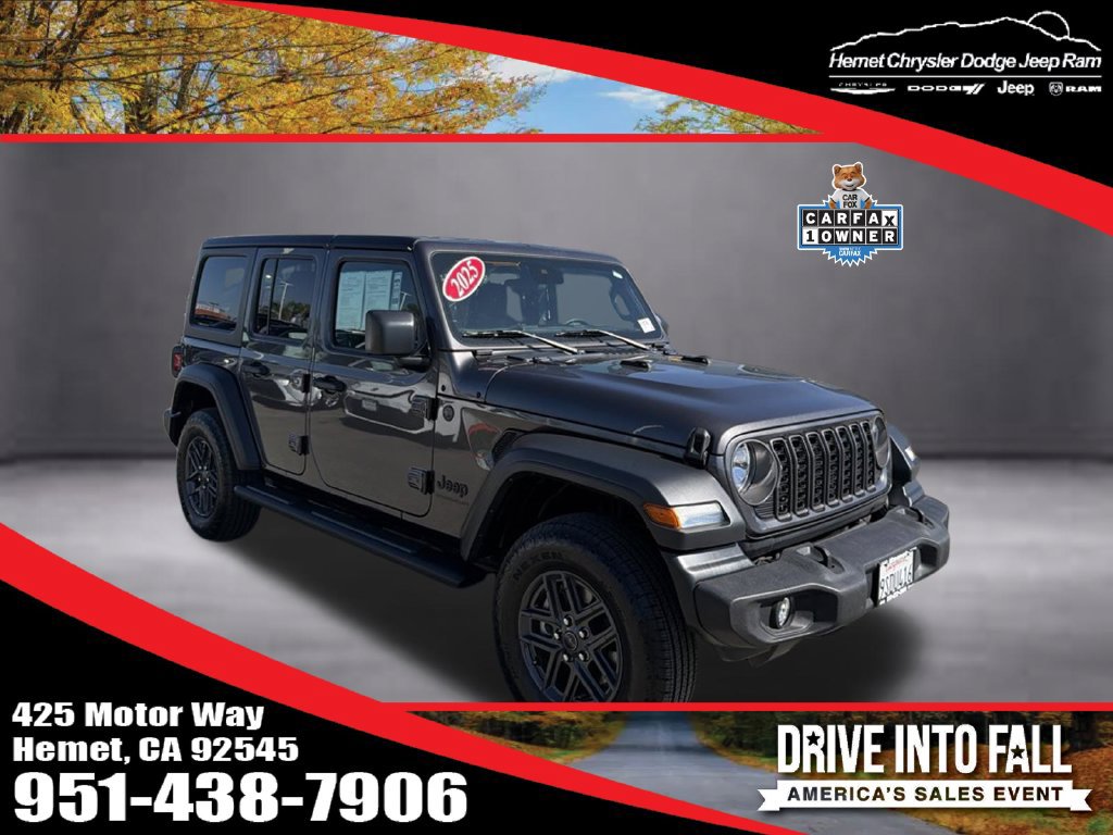 Used 2025 Jeep Wrangler Unlimited Sport AWD/4WD image 1
