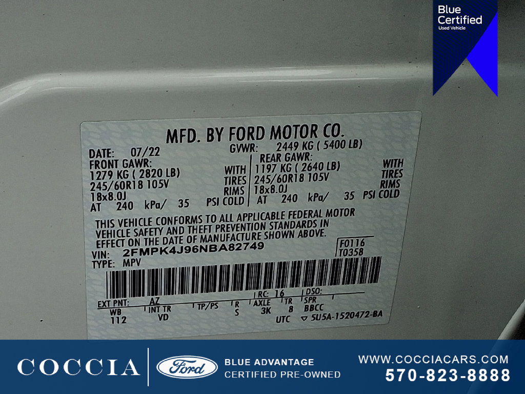 Certified 2022 Ford Edge SEL w/ Convenience Package AWD/4WD image 26