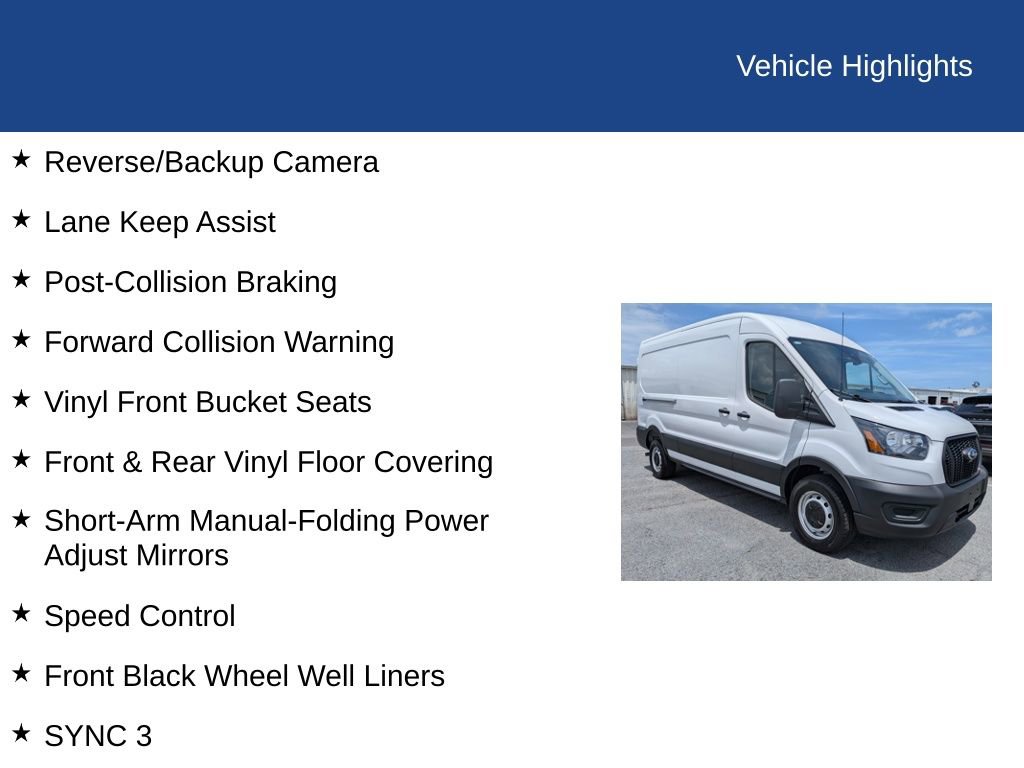 Used 2025 Ford Transit 150 148 Medium Roof w/ Load Area Protection Package RWD image 29