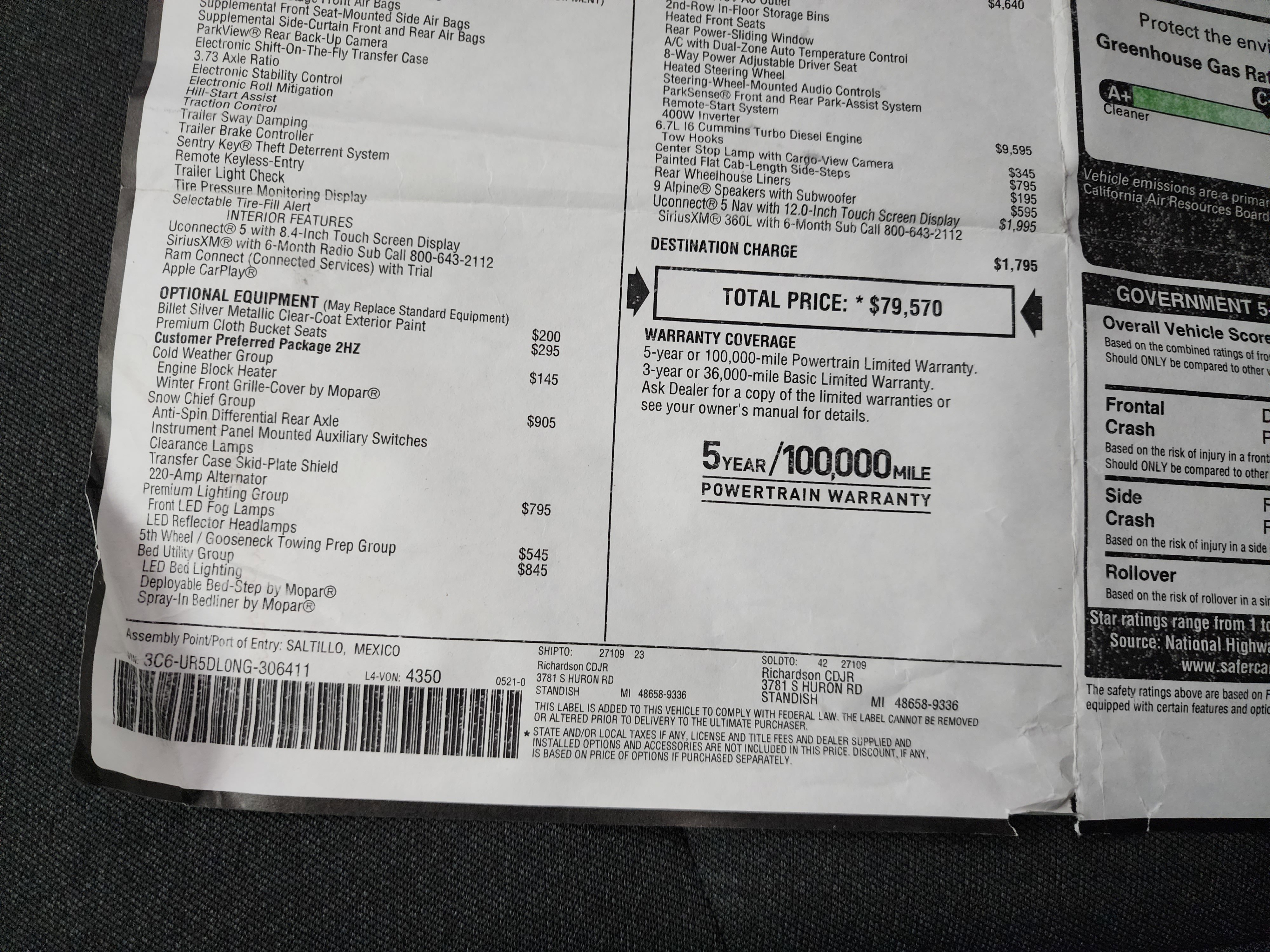 Used 2022 RAM 2500 Big Horn w/ Level C Equiment Group image 58