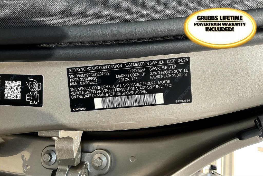 New 2026 Volvo XC60 B5 Plus w/ Protection Package Premier AWD/4WD image 19