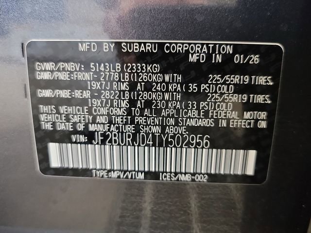 New 2026 Subaru Outback Touring XT image 32