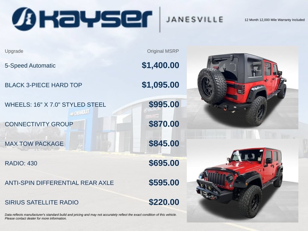 Used 2018 Jeep Wrangler Unlimited Sport w/ Connectivity Group AWD/4WD image 2