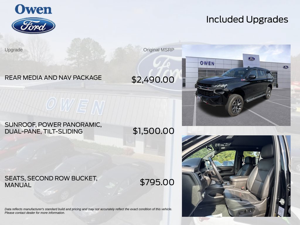 Used 2021 Chevrolet Tahoe Z71 w/ Rear Media and Nav Package AWD/4WD image 4