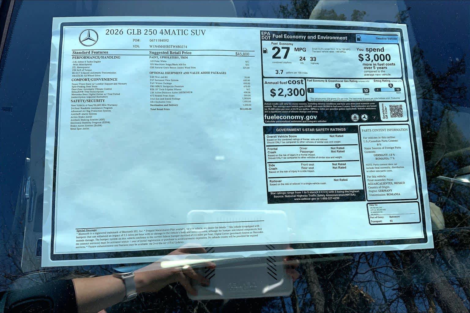 New 2026 Mercedes-Benz GLB 250 4MATIC image 26