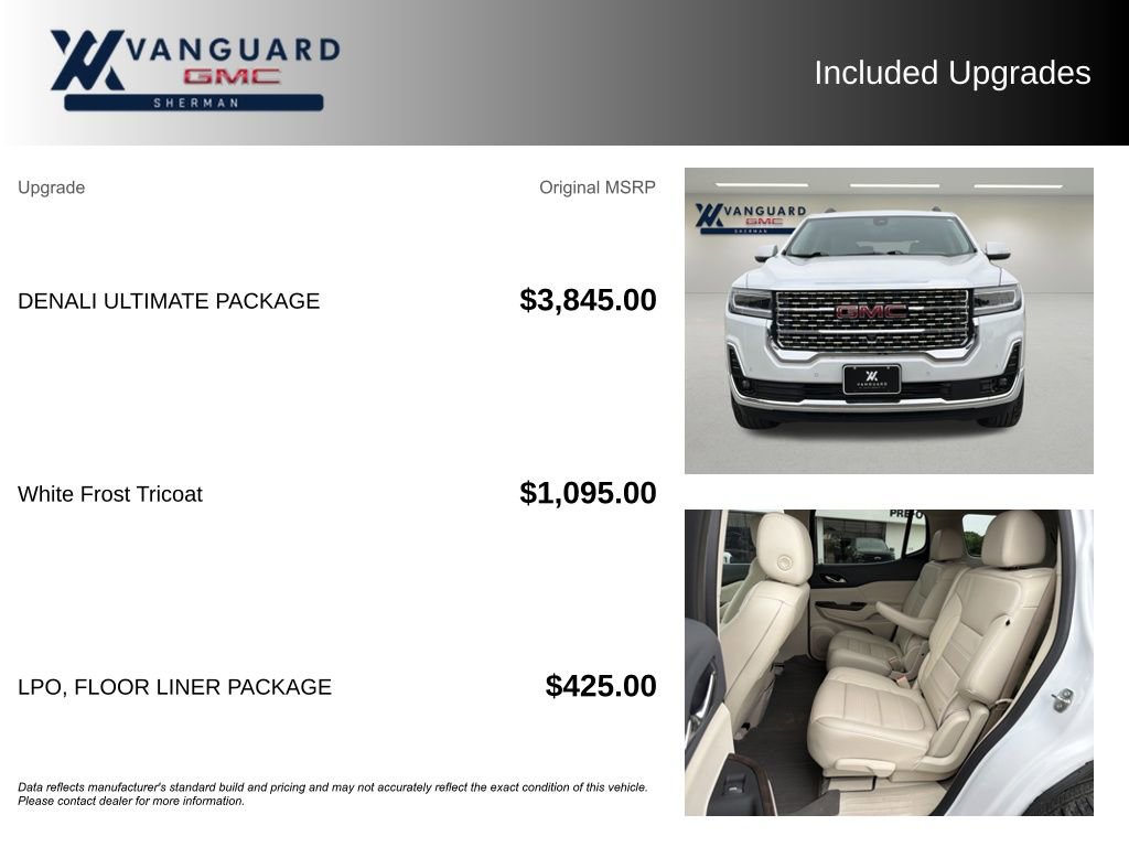 Used 2023 GMC Acadia Denali w/ Denali Ultimate Package FWD image 9
