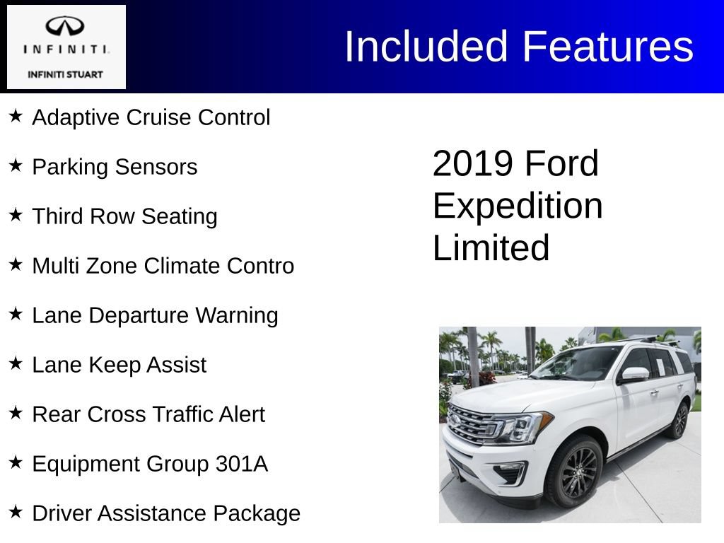 Used 2019 Ford Expedition Limited w/ Equipment Group 301A RWD image 3