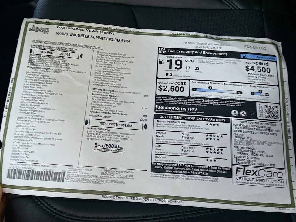 New 2026 Jeep Grand Wagoneer Summit image 21