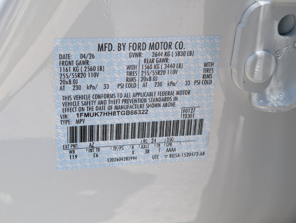 New 2026 Ford Explorer Platinum RWD image 12