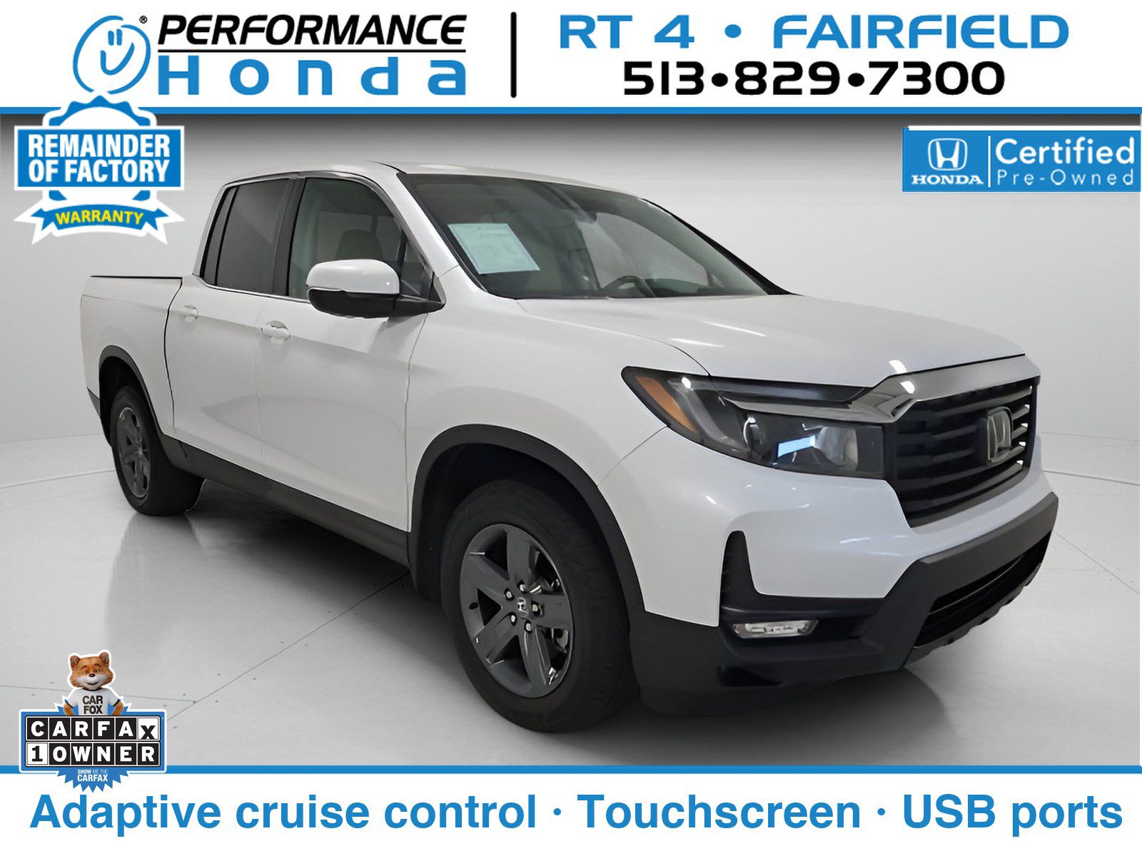 Certified 2023 Honda Ridgeline RTL image 1