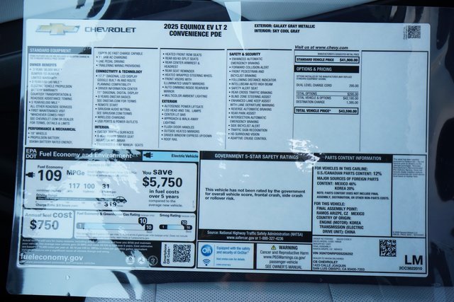 New 2025 Chevrolet Equinox EV LT image 28