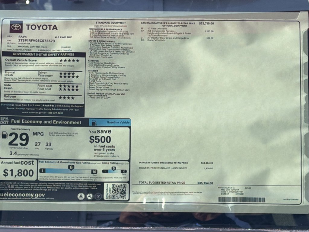 New 2025 Toyota RAV4 XLE w/ Convenience Package image 28