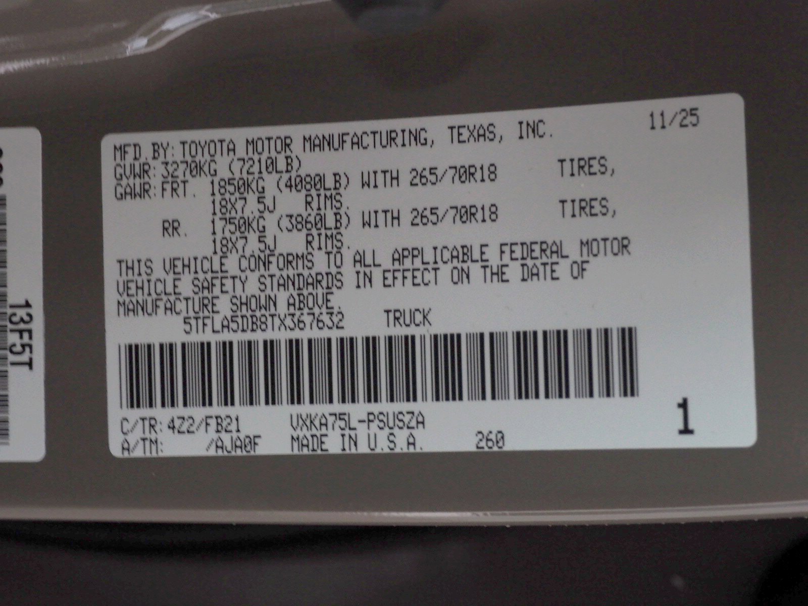 New 2026 Toyota Tundra SR5 w/ TRD Off-Road Package image 22