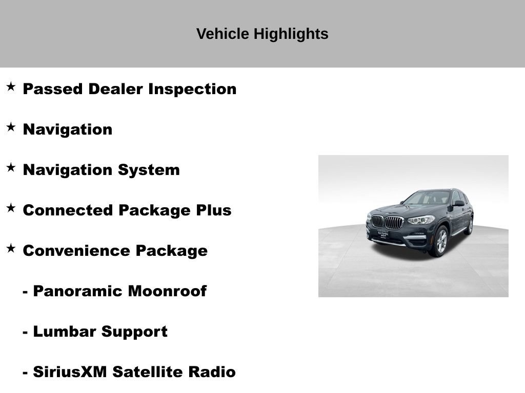 Used 2020 BMW X3 xDrive30i w/ Convenience Package image 18