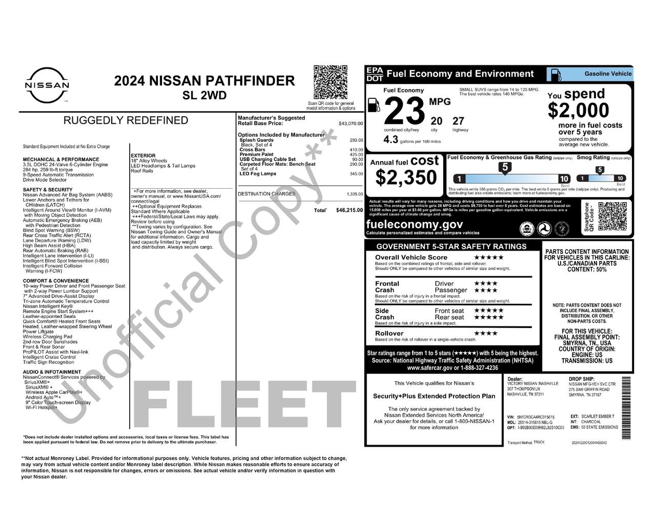 Certified 2024 Nissan Pathfinder SL image 34