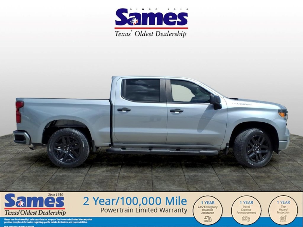 Used 2024 Chevrolet Silverado 1500 Custom w/ Turbomax Blackout Package RWD image 2