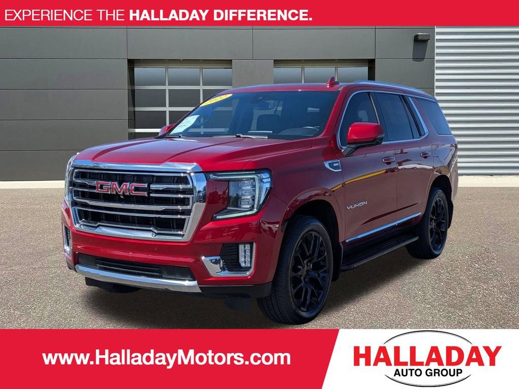 Certified 2022 GMC Yukon SLT w/ SLT Luxury Package AWD/4WD image 1