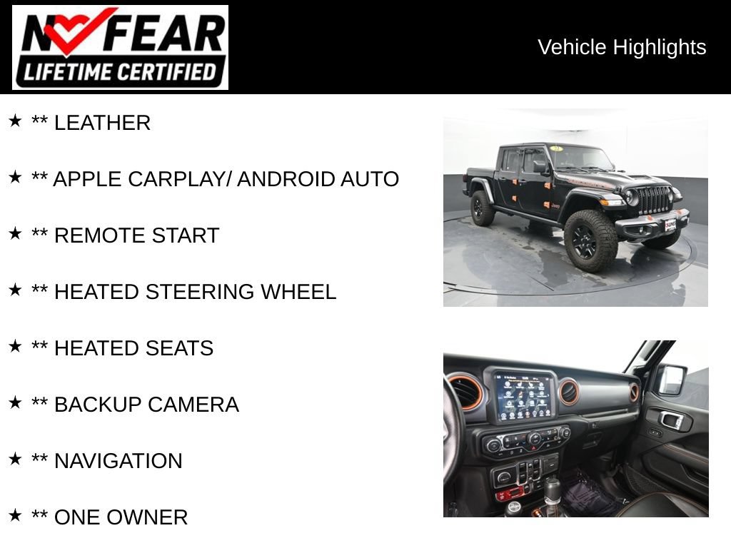 Used 2022 Jeep Gladiator Mojave w/ Cold Weather Group AWD/4WD image 2