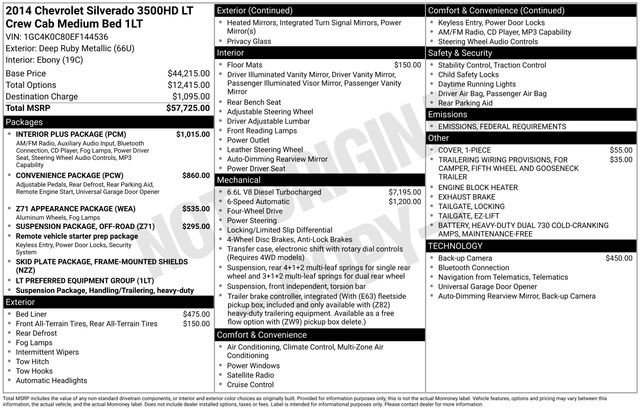 Used 2014 Chevrolet Silverado 3500 LT w/ Interior Plus Package image 6