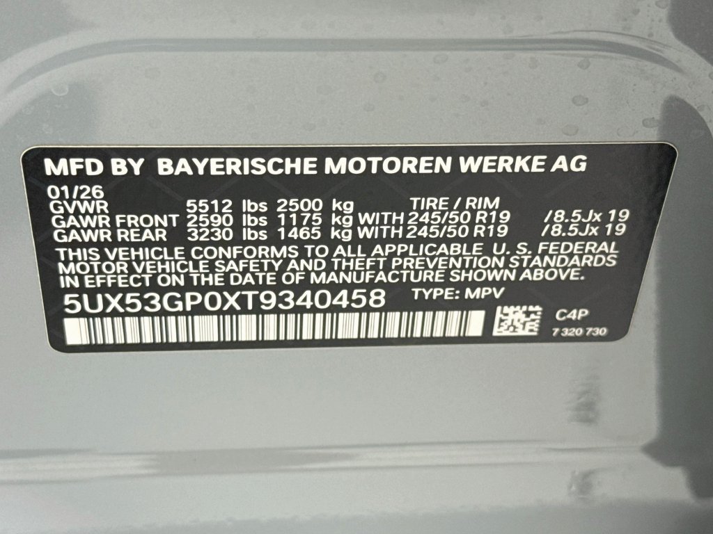 Certified 2026 BMW X3 xDrive30i w/ M Sport Package AWD/4WD image 33