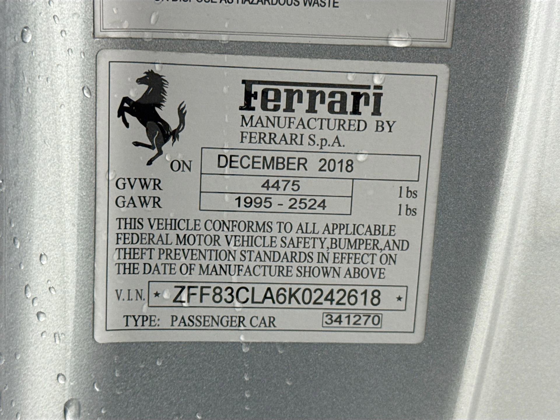 Certified 2019 Ferrari 812 Superfast image 27