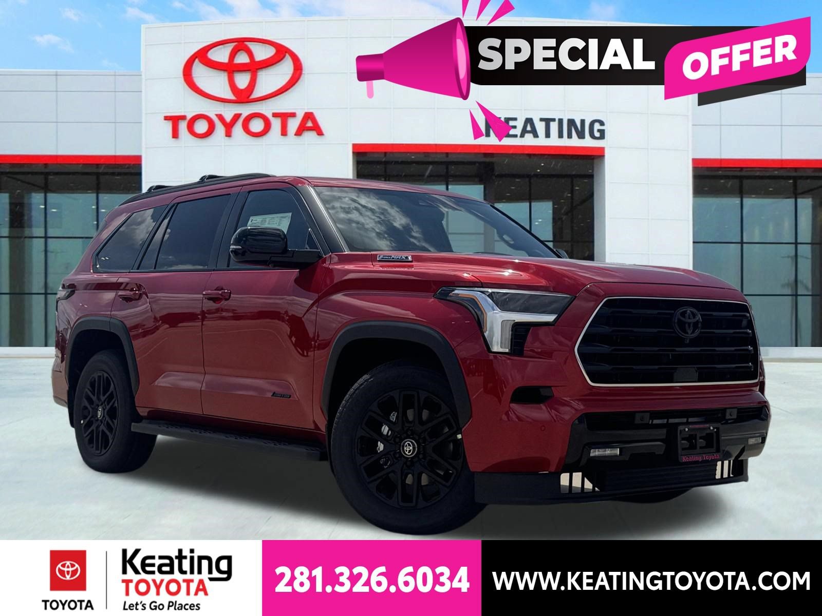 New 2026 Toyota Sequoia Limited w/ Nightshade Package RWD image 1