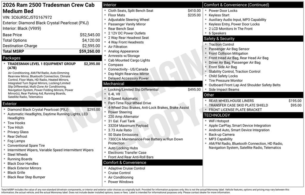 New 2026 RAM 2500 Tradesman image 37
