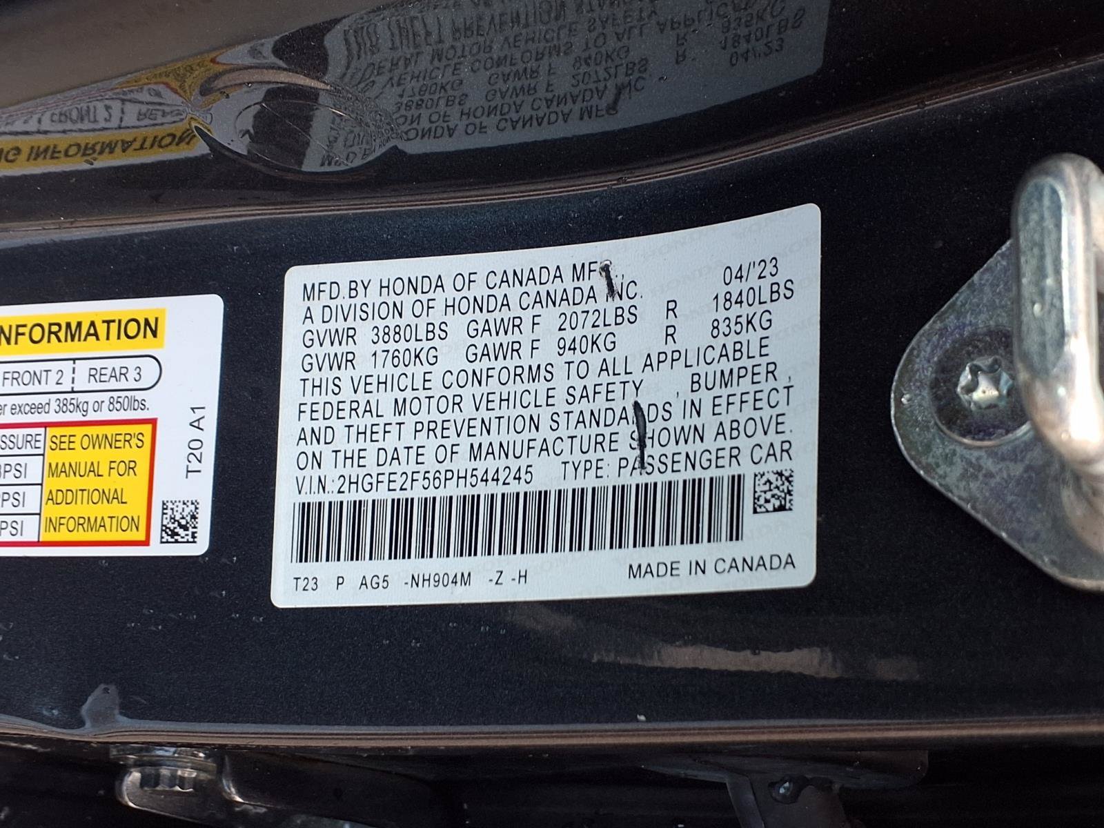 Used 2023 Honda Civic Sport image 30