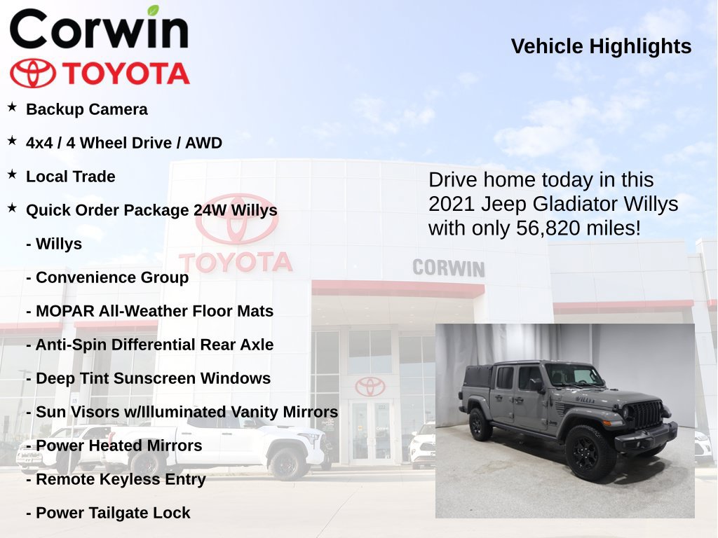Used 2021 Jeep Gladiator Sport AWD/4WD image 7