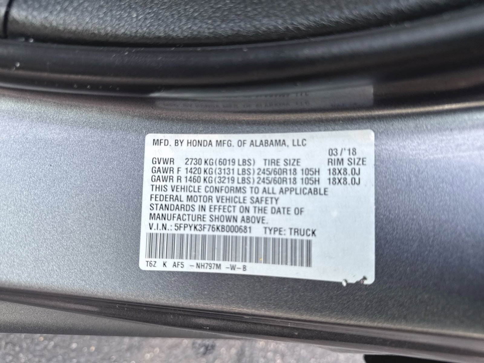 Used 2019 Honda Ridgeline RTL-E image 38