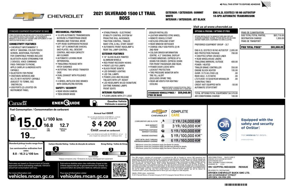 Used 2021 Chevrolet Silverado 1500 LT Trail Boss w/ Bed Protection Package video 3