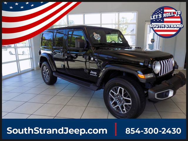 Certified 2024 Jeep Wrangler Unlimited Sahara w/ Technology Group AWD/4WD image 1