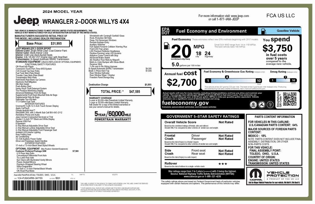 Certified 2024 Jeep Wrangler Willys image 4