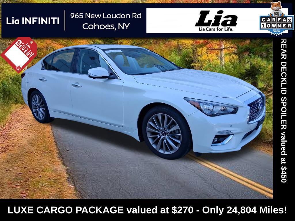 Certified 2023 INFINITI Q50 Luxe w/ Cargo Package