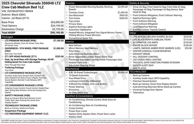 Used 2025 Chevrolet Silverado 3500 LTZ w/ LTZ Premium Package AWD/4WD video 2